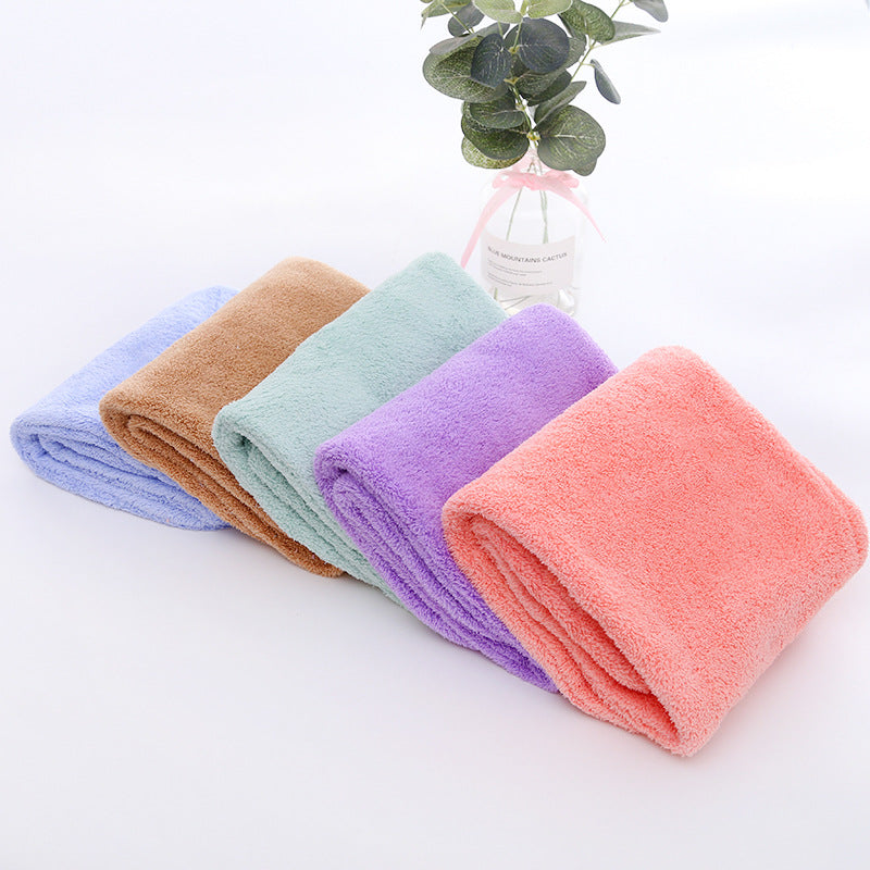 Custom Logo Coral velvet dry hair shower cap | Premium Corporate Gifts and Promotional Gifts