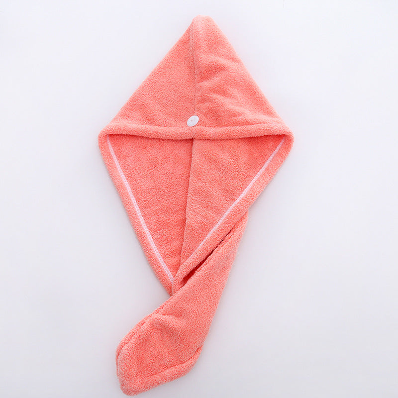 Custom Logo Coral velvet dry hair shower cap | Premium Corporate Gifts and Promotional Gifts