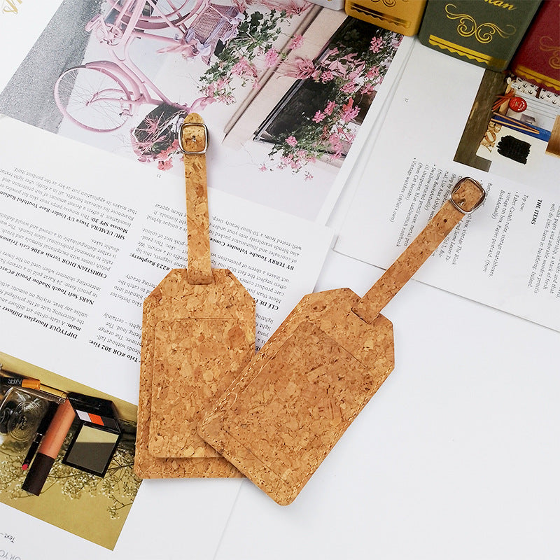 Custom Logo Travel Cork Luggage Tag | Premium Corporate Gifts and Custom Gifts