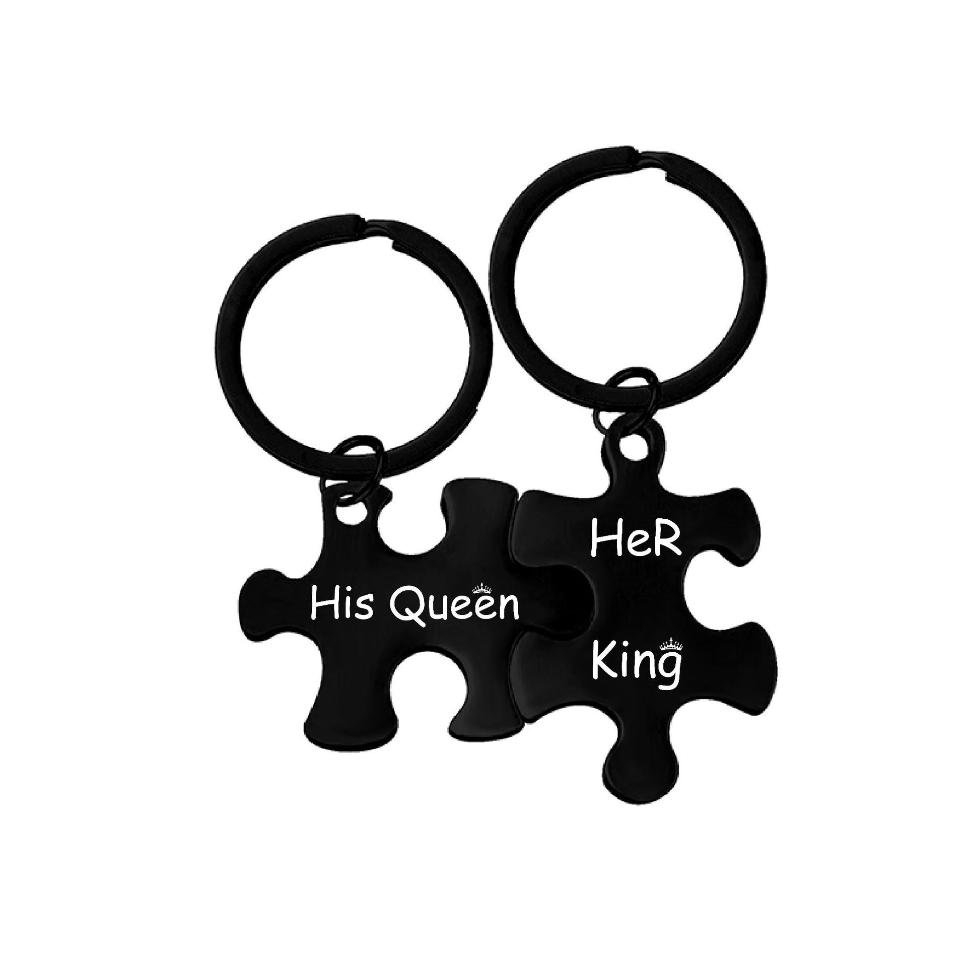 Custom Logo Stainless Steel Puzzle Charm Keychain | Premium Corporate Gifts and Promotional Gifts