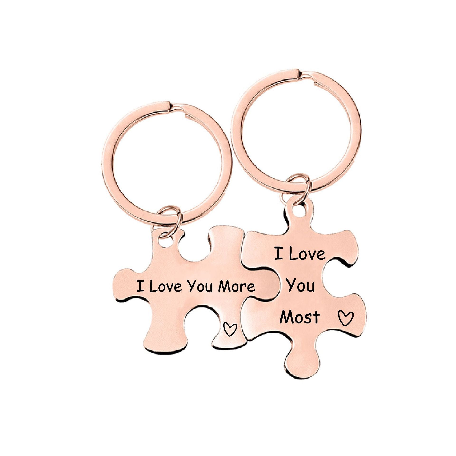 Custom Logo Stainless Steel Puzzle Charm Keychain | Premium Corporate Gifts and Promotional Gifts