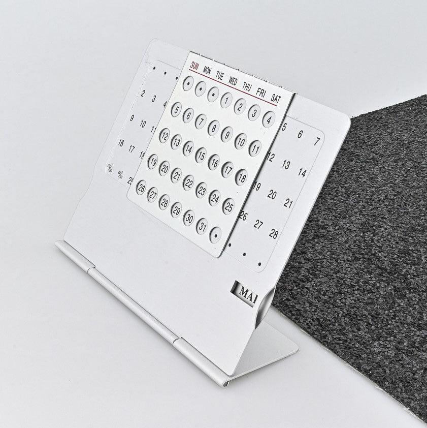 Custom Logo Creative Ultra-thin Aluminum Perpetual Calendar | Premium Corporate Gifts and Promotional Gifts