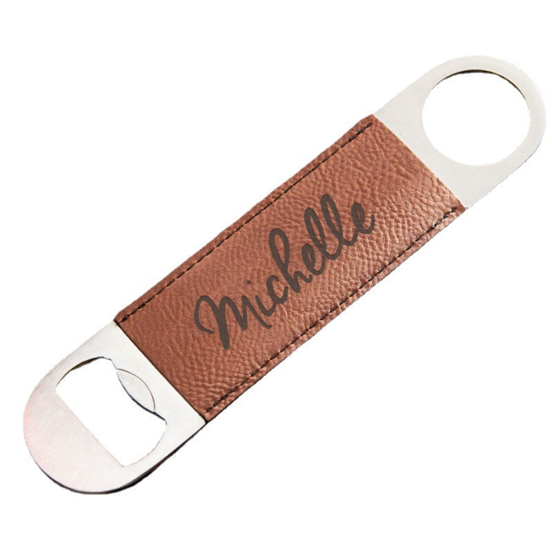 Custom Logo Leather Beer Bottle Opener | Premium Corporate Gifts and Custom Gifts