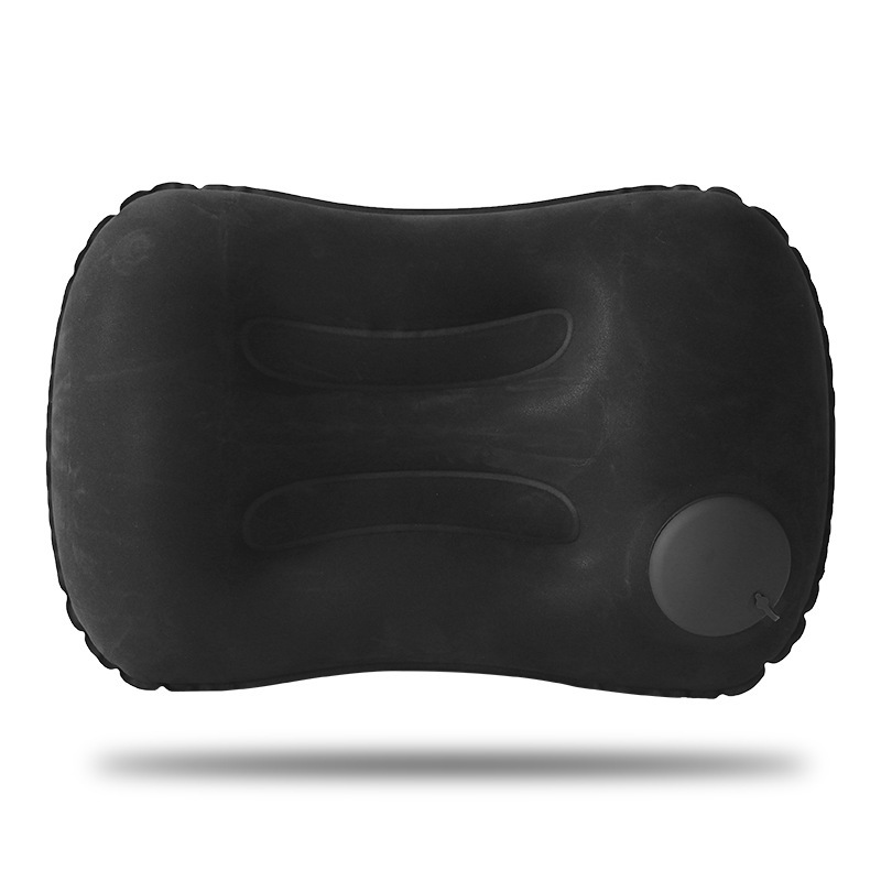 Custom Logo Press-type square inflatable neck pillow (flocked) | Premium Corporate Gifts and Promotional Gifts