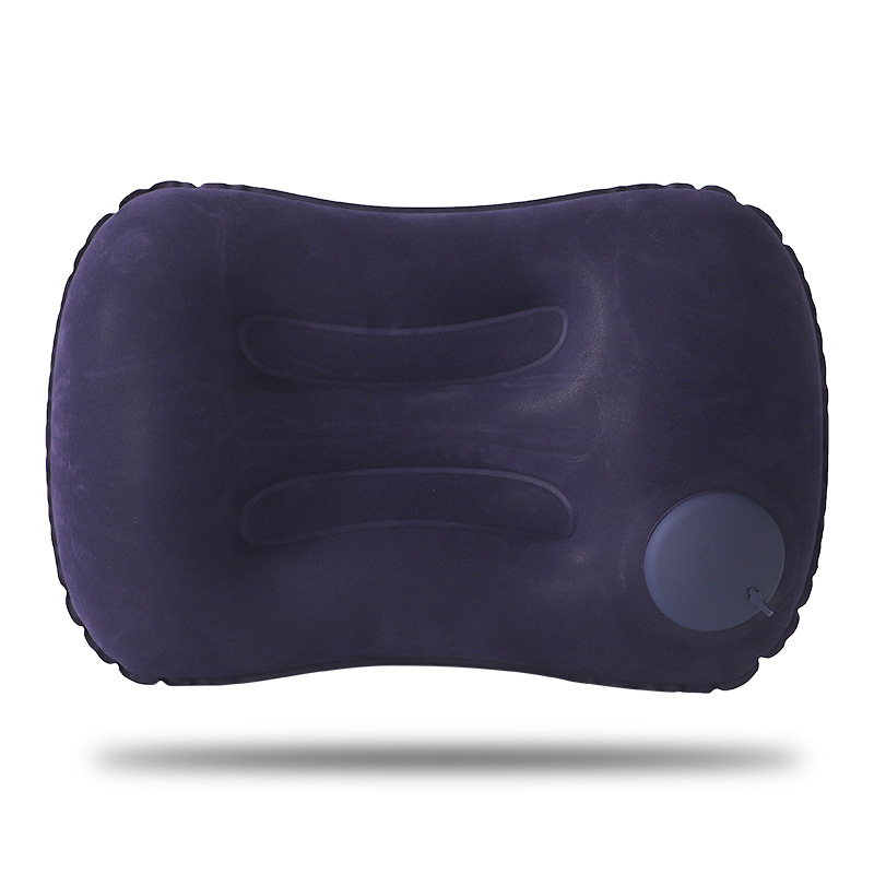 Custom Logo Press-type square inflatable neck pillow (flocked) | Premium Corporate Gifts and Custom Gifts
