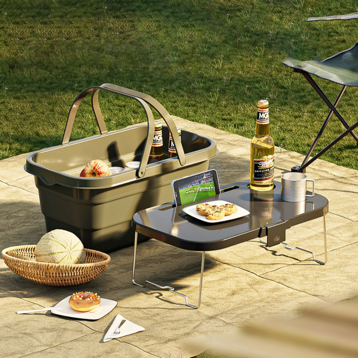 Custom Logo Outdoor Picnic Multi-functional Folding Basket | Premium Corporate Gifts and Custom Gifts