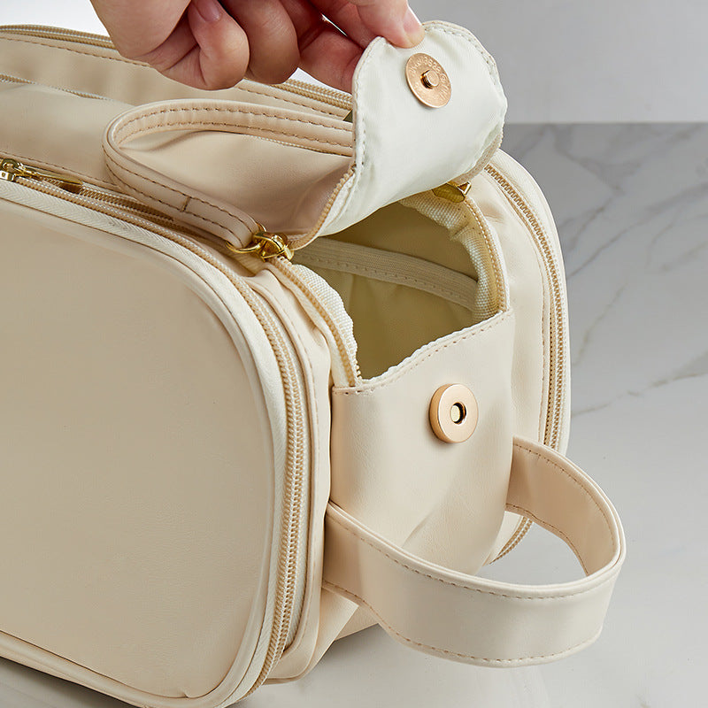 Custom Logo Large Capacity Double Zipper Toiletry Bag | Premium Corporate Gifts and Custom Gifts