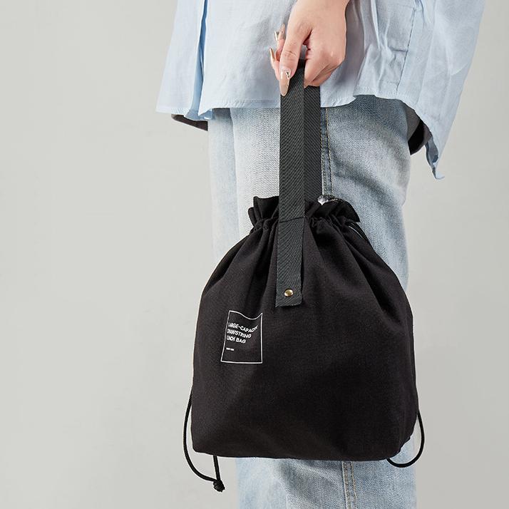 Custom Logo Japanese Canvas Drawstring Insulated Bag | Premium Corporate Gifts and Promotional Gifts