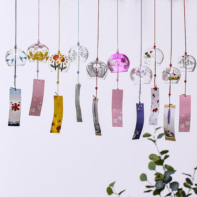Custom Logo Japanese Glass Small Wind Chime Charm | Premium Corporate Gifts and Promotional Gifts