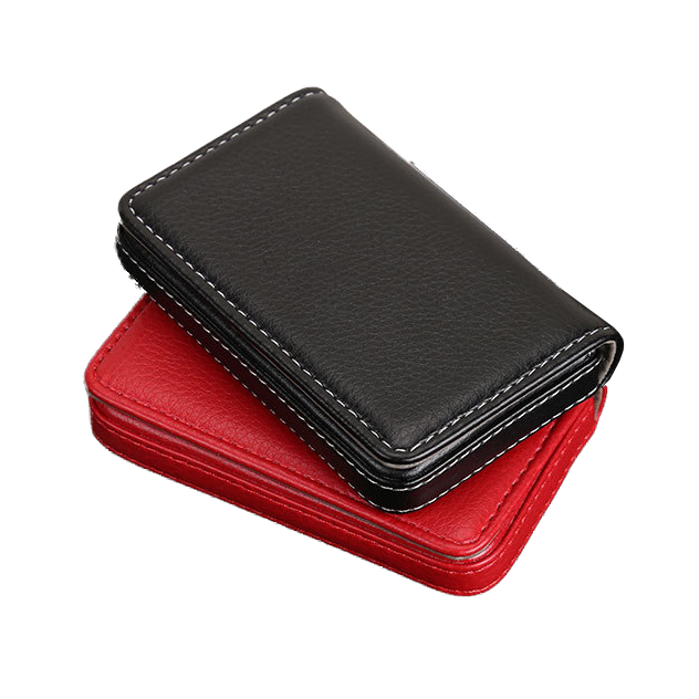 Custom Logo Textured leather magnetic business card holder | Premium Corporate Gifts and Promotional Gifts