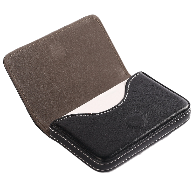 Custom Logo Textured leather magnetic business card holder | Premium Corporate Gifts and Promotional Gifts