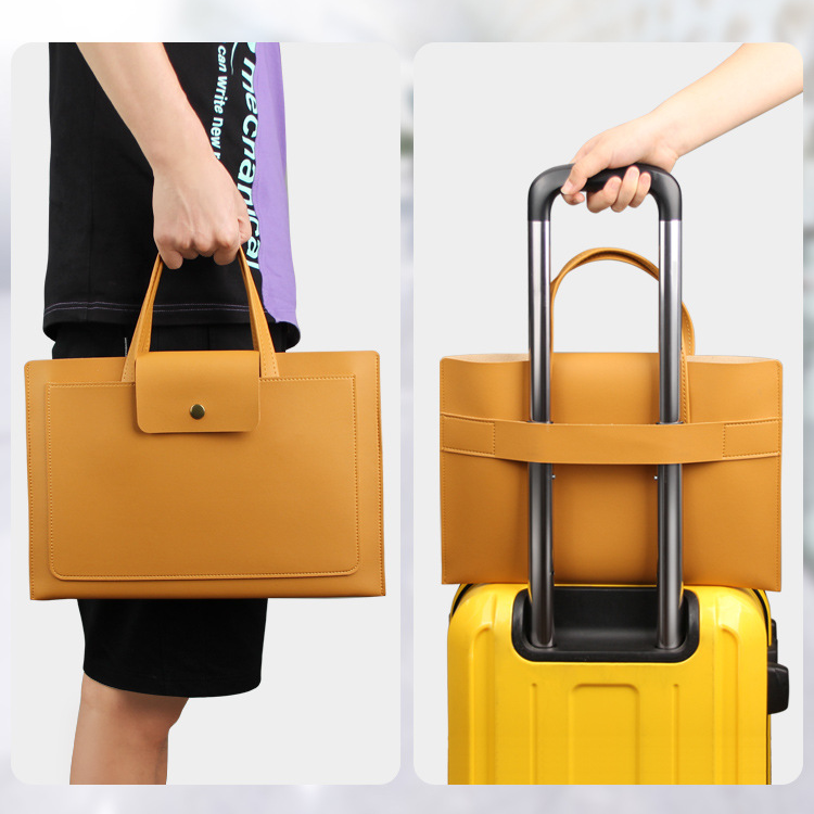 Custom Logo Leather Laptop Bag Briefcase | Premium Corporate Gifts and Promotional Gifts