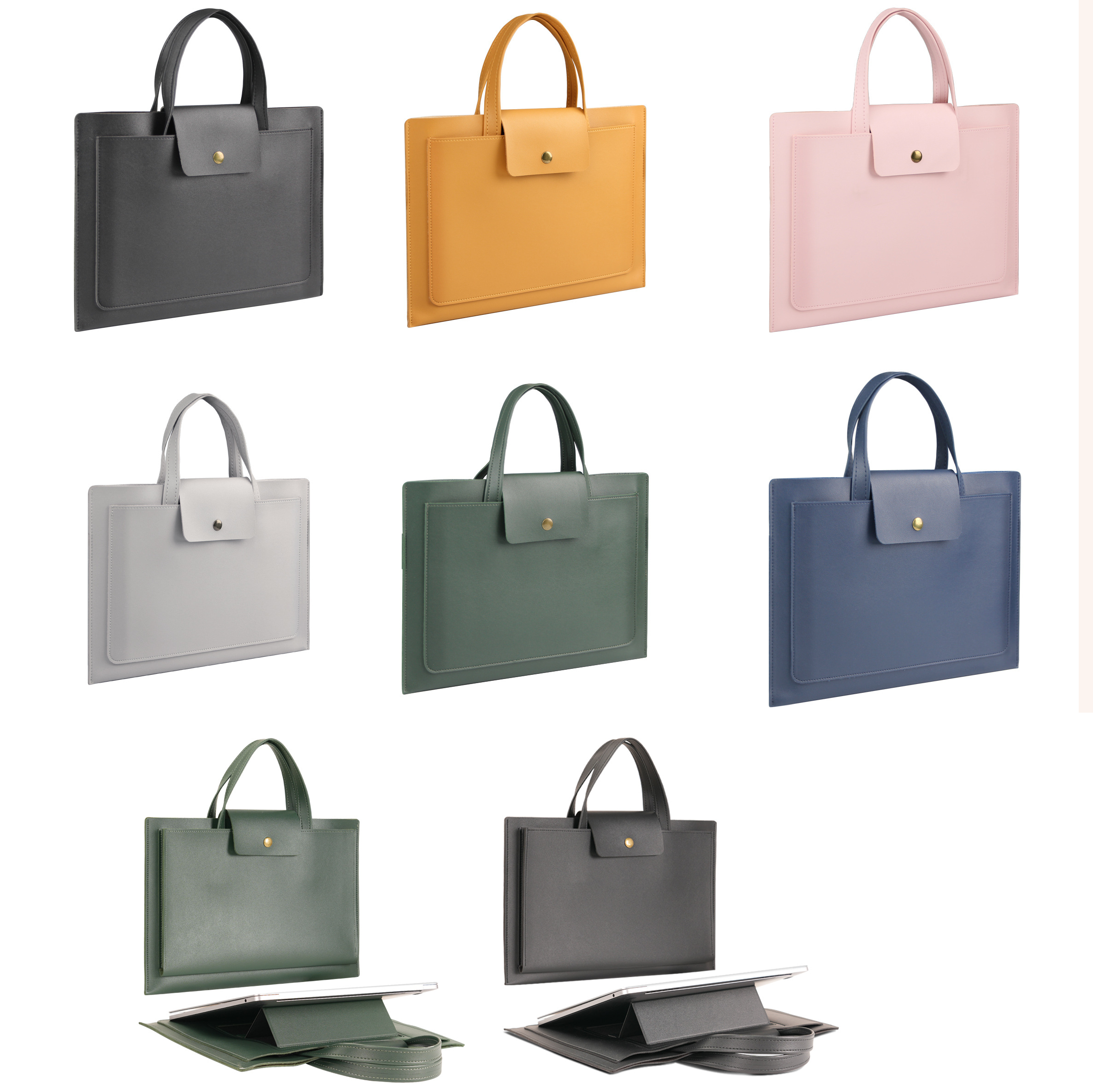 Custom Logo Leather Laptop Bag Briefcase | Premium Corporate Gifts and Custom Gifts