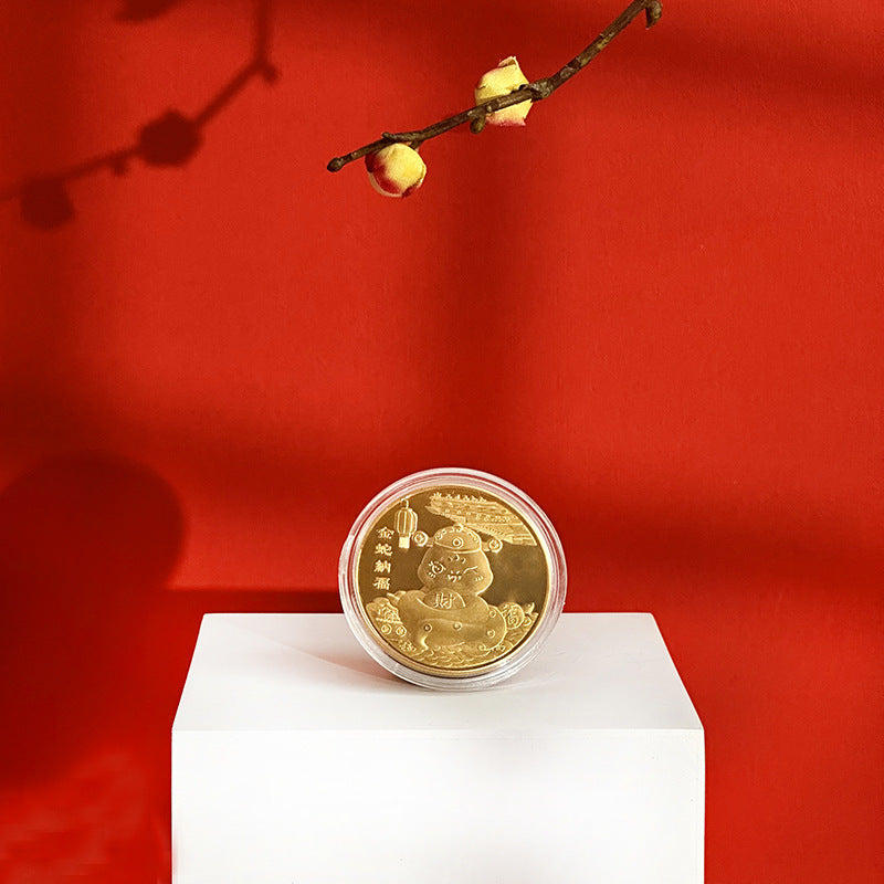 Custom Logo Year of the Snake Good Luck Small Gold Charm | Premium Corporate Gifts and Promotional Gifts