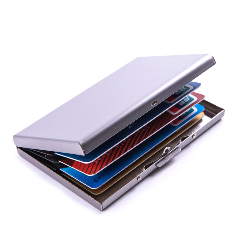 Custom Logo Simple Aluminum Alloy Business Card Holder | Premium Corporate Gifts and Promotional Gifts