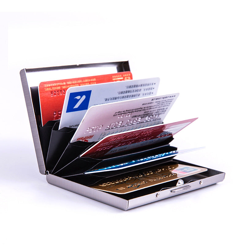 Custom Logo Simple Aluminum Alloy Business Card Holder | Premium Corporate Gifts and Promotional Gifts