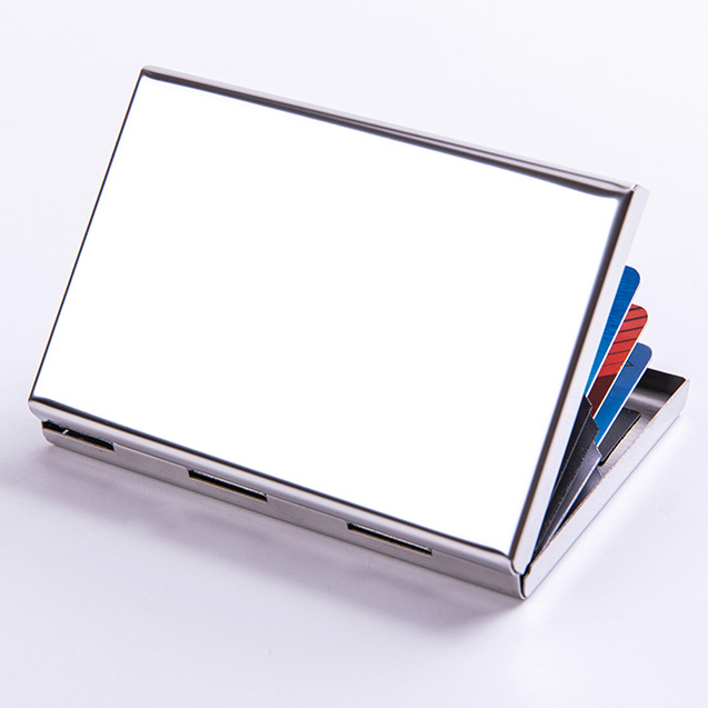 Custom Logo Simple Aluminum Alloy Business Card Holder | Premium Corporate Gifts and Promotional Gifts