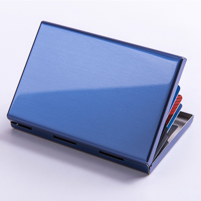 Custom Logo Simple Aluminum Alloy Business Card Holder | Premium Corporate Gifts and Promotional Gifts