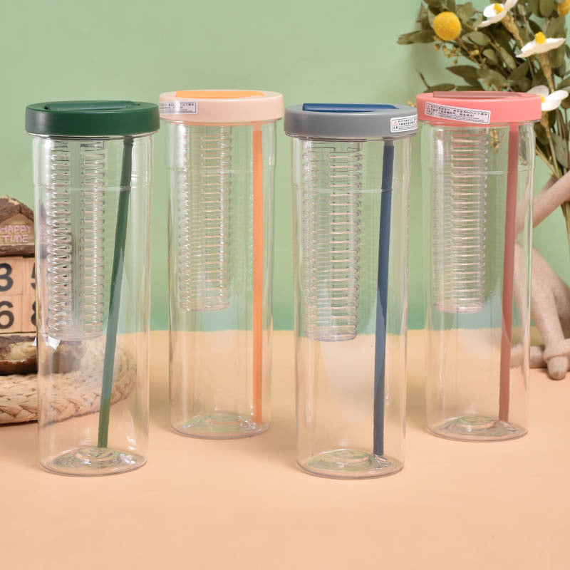 Custom Logo Creative Compartment Straw Cup | Premium Corporate Gifts and Promotional Gifts