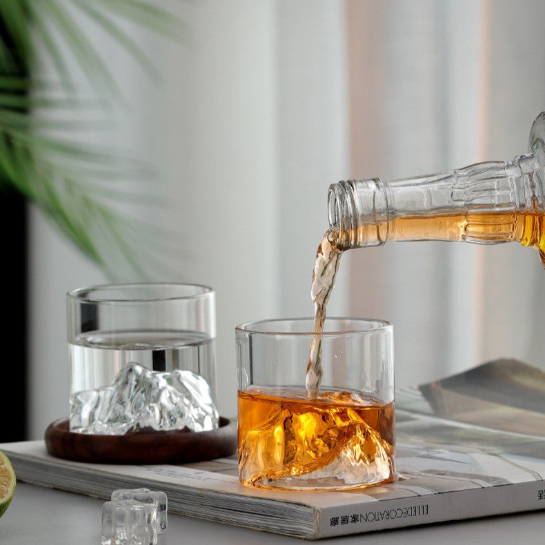 Custom Logo Textured Guanshan Glass Cup | Premium Corporate Gifts and Promotional Gifts