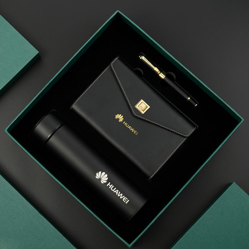 Custom Logo Business Thermos Mug Notebook Gift Box | Premium Corporate Gifts and Promotional Gifts