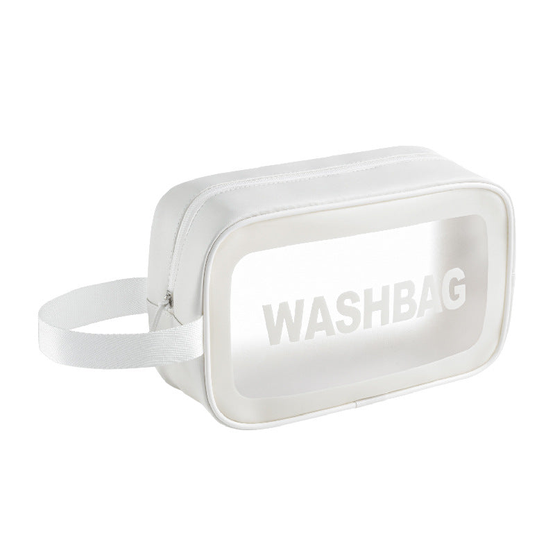 Custom Logo Travel White Large Capacity Toiletry Bag | Premium Corporate Gifts and Promotional Gifts