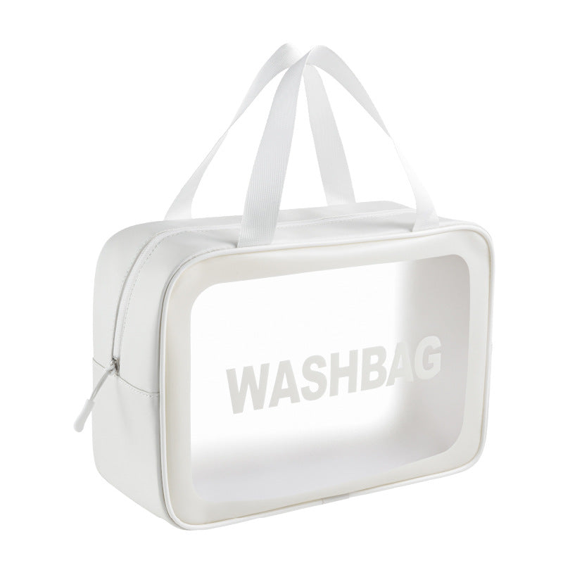 Custom Logo Travel White Large Capacity Toiletry Bag | Premium Corporate Gifts and Promotional Gifts