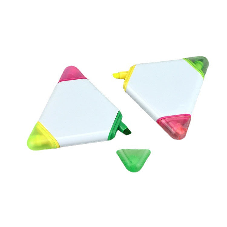 Custom Logo Triangle-shaped three-color highlighter | Premium Corporate Gifts and Promotional Gifts