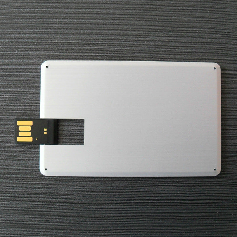 Custom Logo Thin and light metal business card flash drive | Premium Corporate Gifts and Promotional Gifts