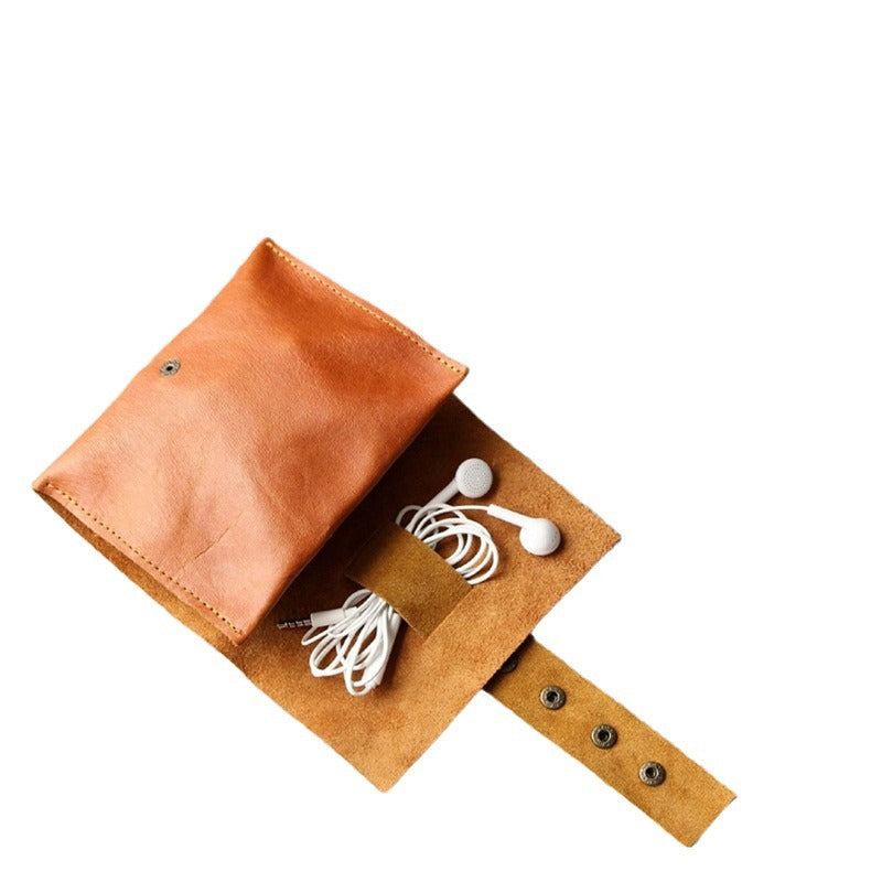 Custom Logo Leather Headphone Storage Bag | Premium Corporate Gifts and Promotional Gifts
