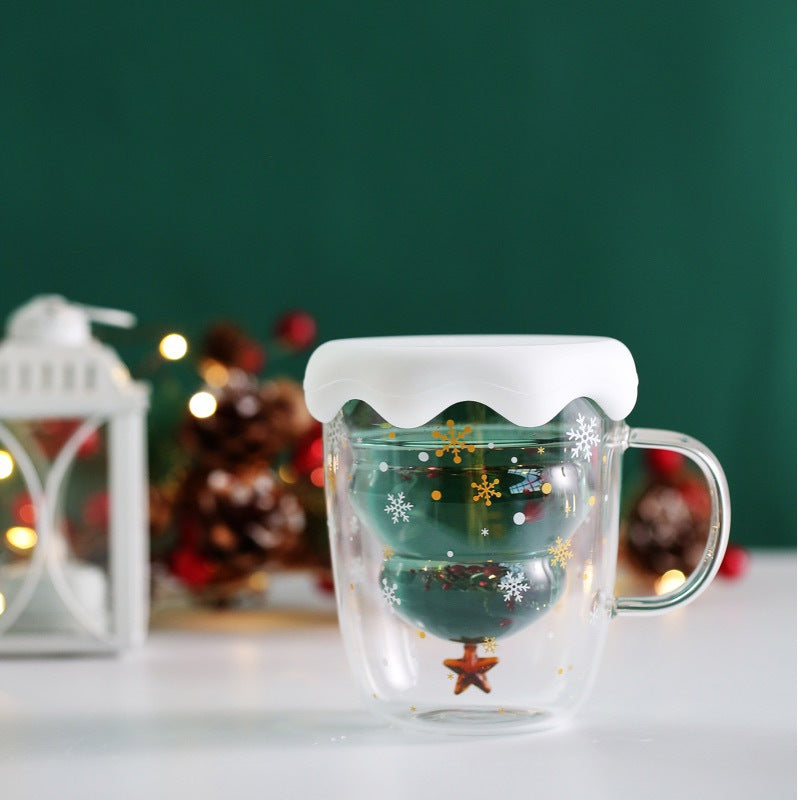 Custom Logo Christmas Tree Double Cup | Premium Corporate Gifts and Custom Gifts
