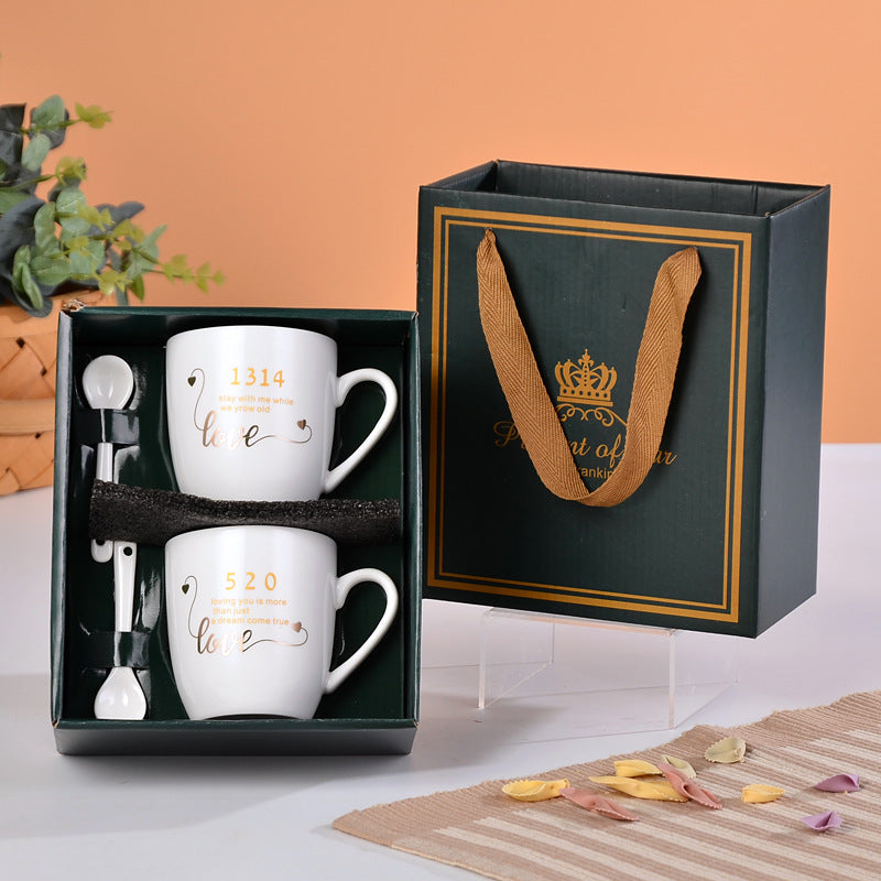 Custom Logo Couple Pair Cup Gift Box | Premium Corporate Gifts and Promotional Gifts