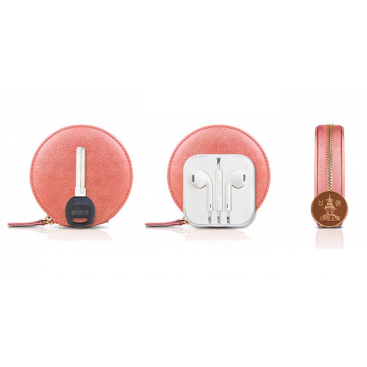 Custom Logo PU Leather Round Coin Purse | Premium Corporate Gifts and Promotional Gifts