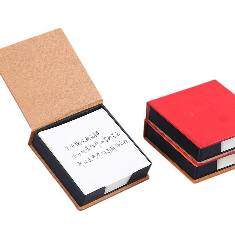 Custom Logo Desk leather box note paper | Premium Corporate Gifts and Promotional Gifts