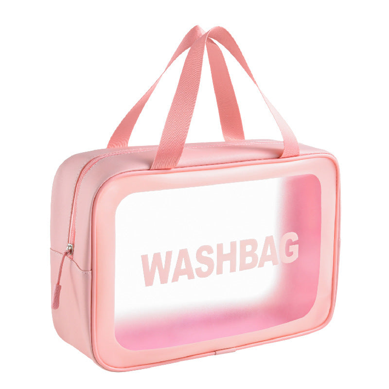 Custom Logo Pink Travel Capacity Portable Toiletry Bag | Premium Corporate Gifts and Promotional Gifts