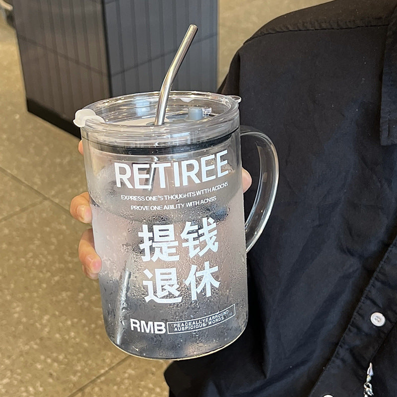 Custom Logo Large Capacity Handle Glass | Premium Corporate Gifts and Custom Gifts