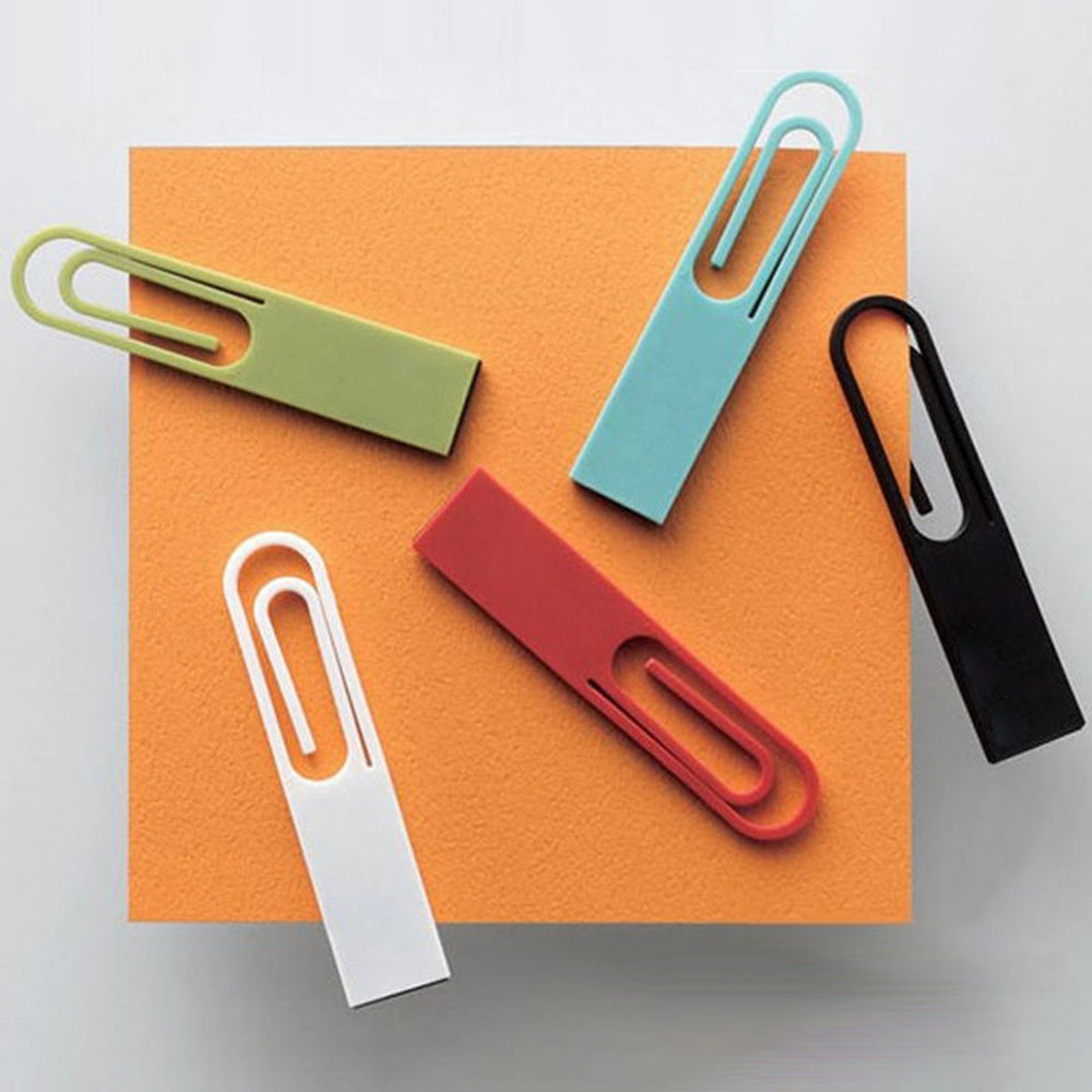 Custom Logo Multi-color paper clip shaped flash drive | Premium Corporate Gifts and Promotional Gifts