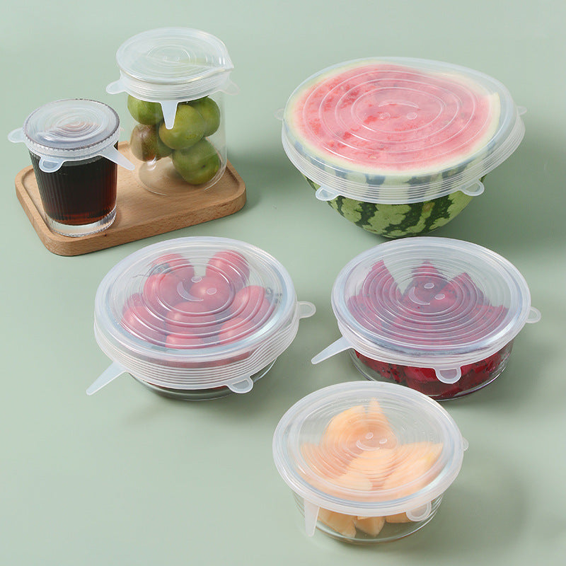 Custom Logo Silicone Fresh-keeping Lid 6-piece set | Premium Corporate Gifts and Promotional Gifts