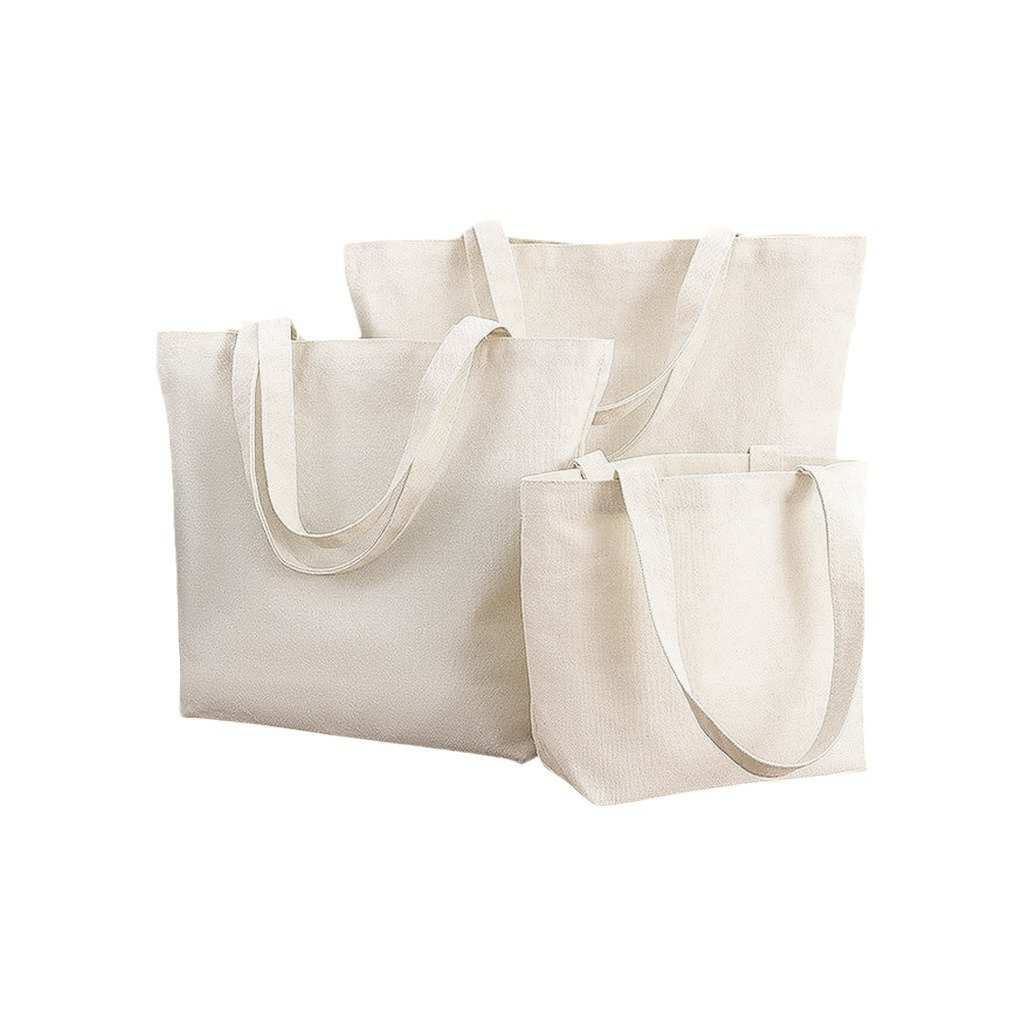 Custom Logo Eco-friendly canvas shopping bag tote bag (with bottom and no sides) | Premium Corporate Gifts and Promotional Gifts