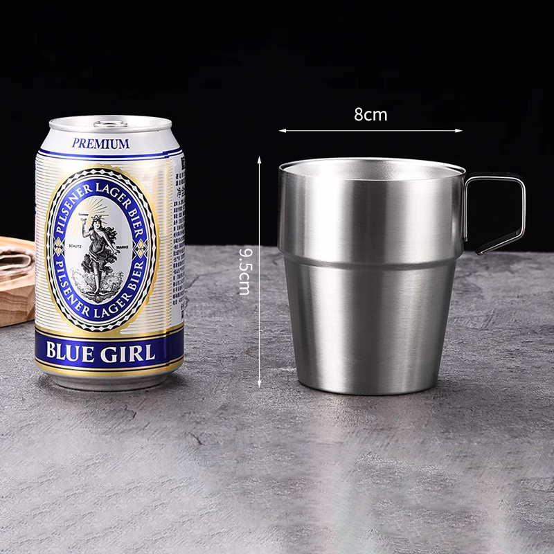 Custom Logo Stainless Steel Camping Stacking Cup | Premium Corporate Gifts and Promotional Gifts