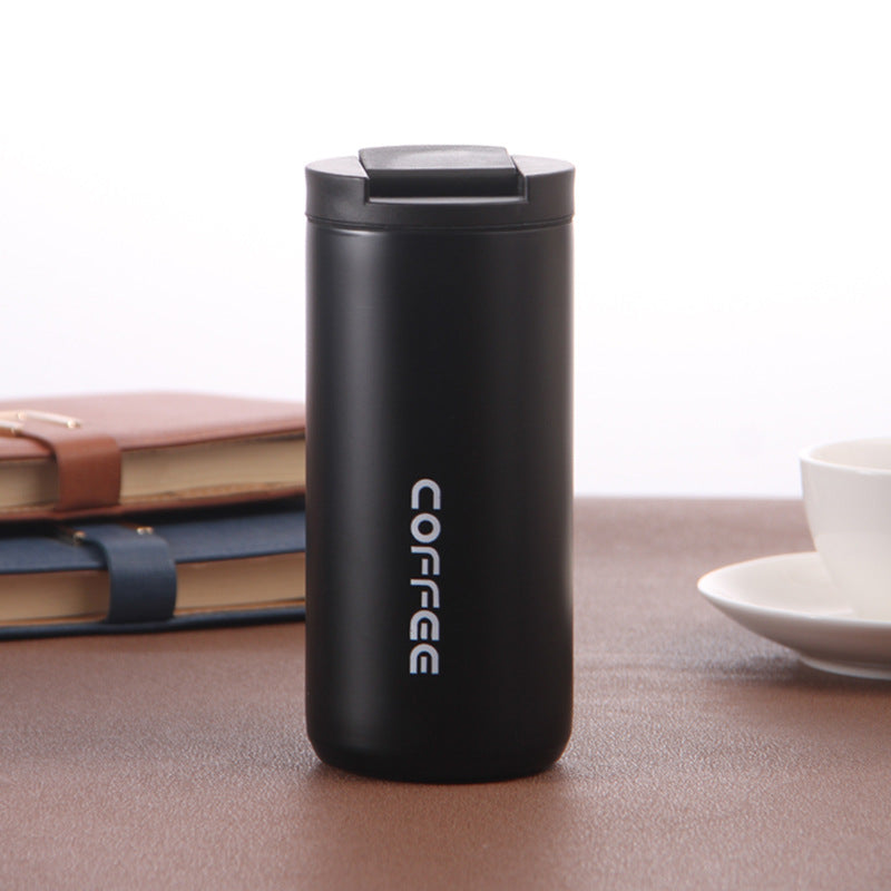 Custom Logo Double-layer direct drinking coffee cup car leisure thermos cup | Premium Corporate Gifts and Promotional Gifts