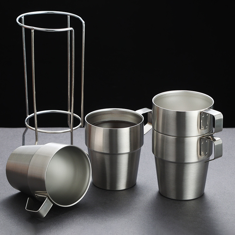 Custom Logo Stainless Steel Camping Stacking Cup | Premium Corporate Gifts and Promotional Gifts
