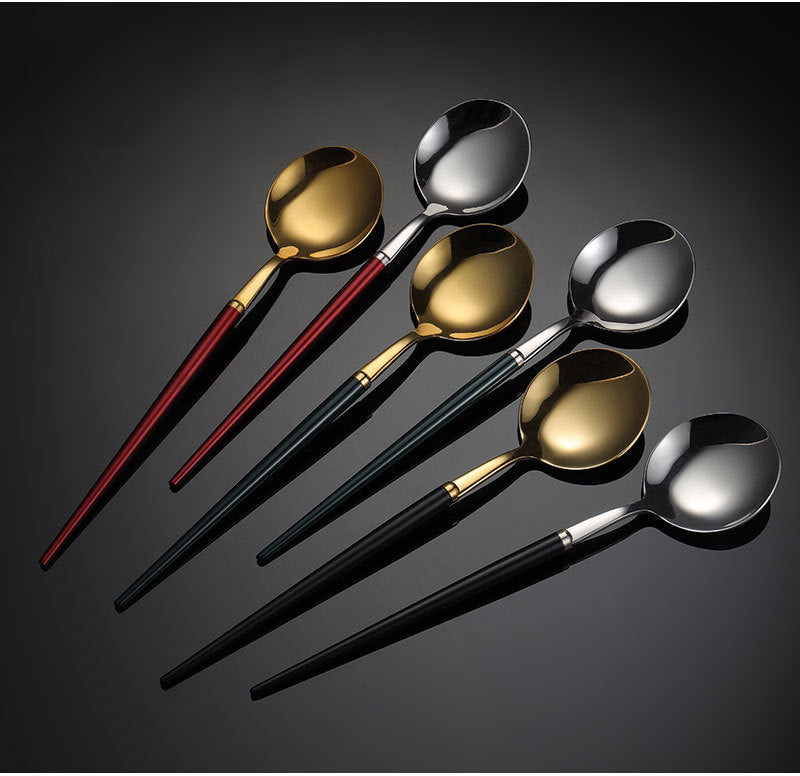 Custom Logo Exquisite 304 Tableware Three-Piece Set | Premium Corporate Gifts and Promotional Gifts