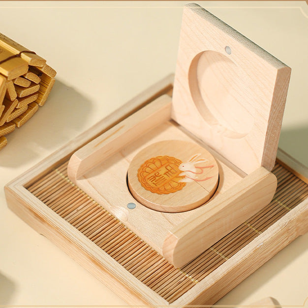 Custom Logo Round Magnetic Wooden Flash Drive | Premium Corporate Gifts and Custom Gifts