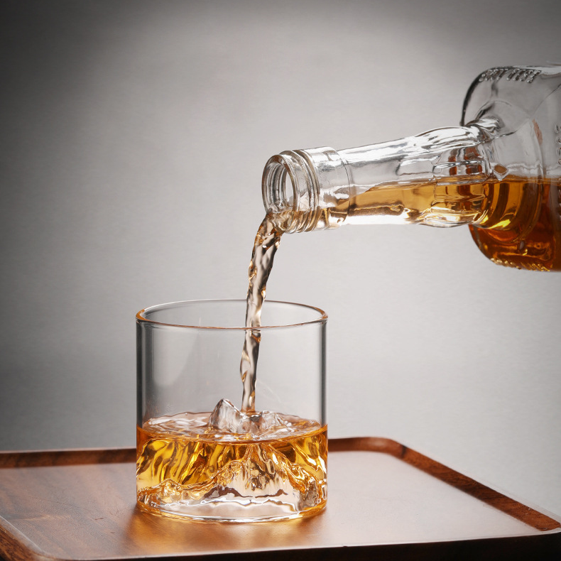 Custom Logo Textured Guanshan Glass Cup | Premium Corporate Gifts and Promotional Gifts