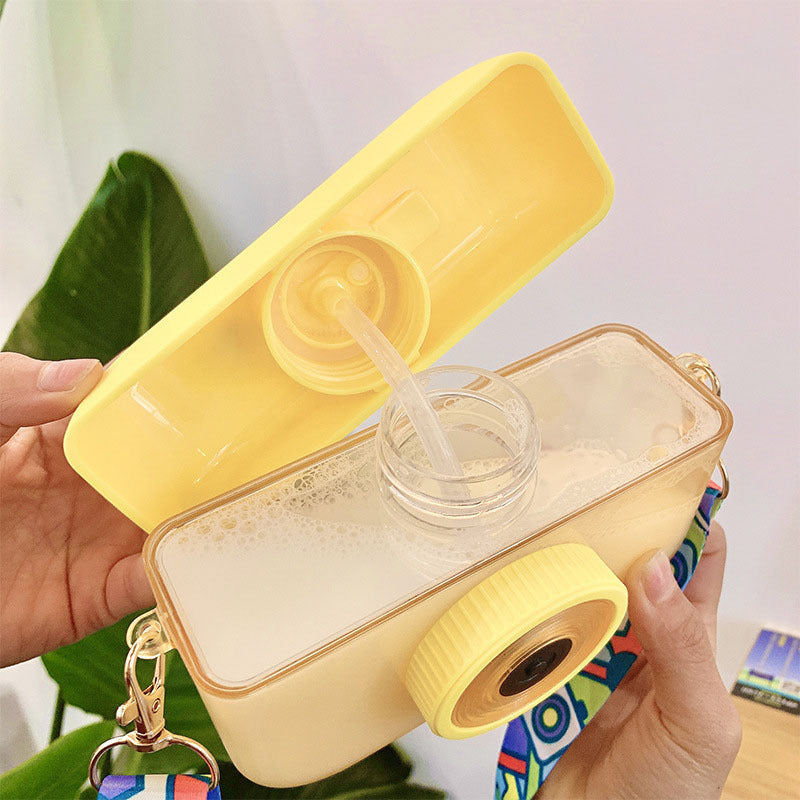 Cute Camera-shaped Straw Bottle, view 3 of 4