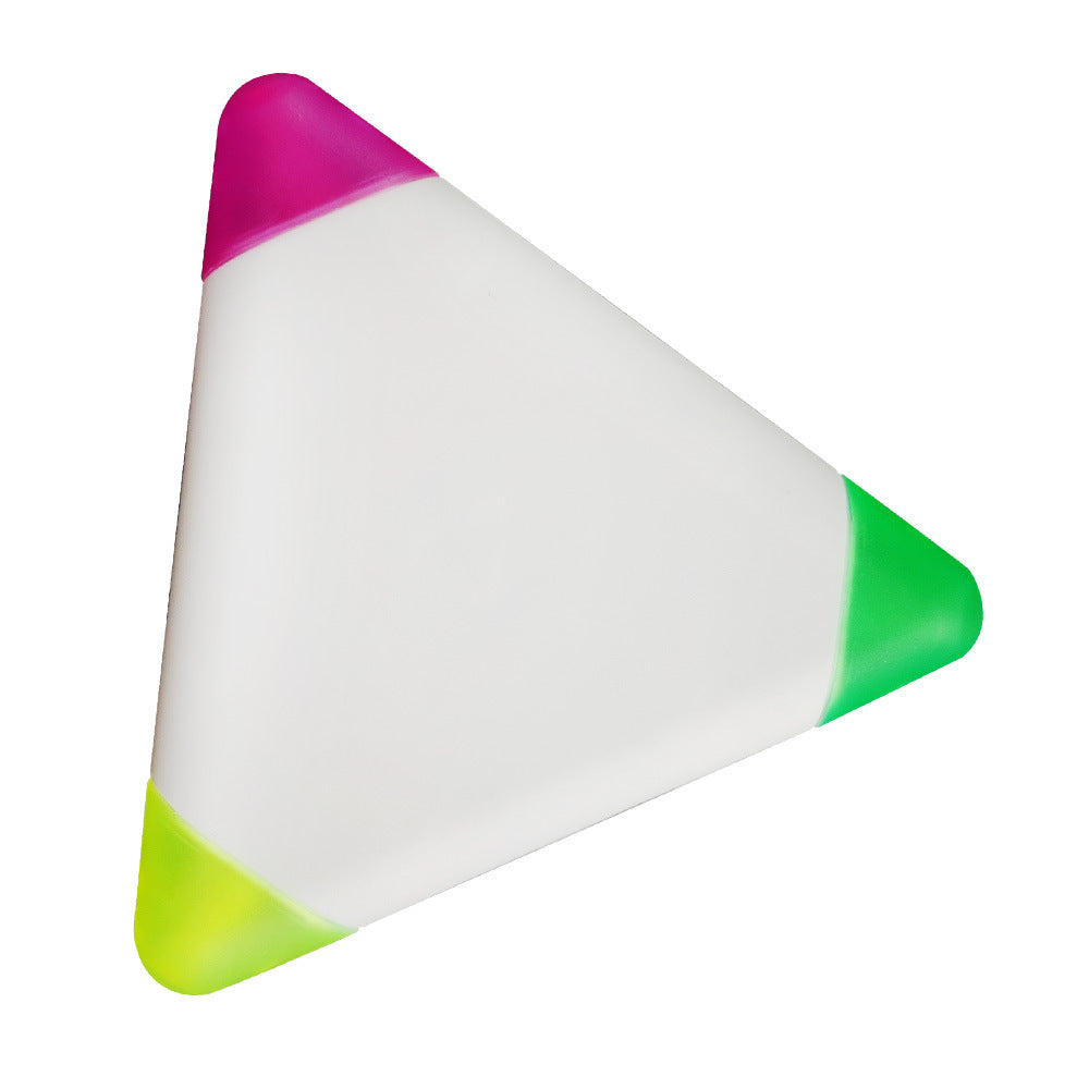 Custom Logo Triangle-shaped three-color highlighter | Premium Corporate Gifts and Promotional Gifts