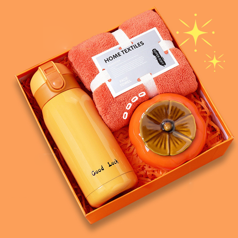 Custom Logo Holiday Thermos Mug Gift Box Set | Premium Corporate Gifts and Promotional Gifts