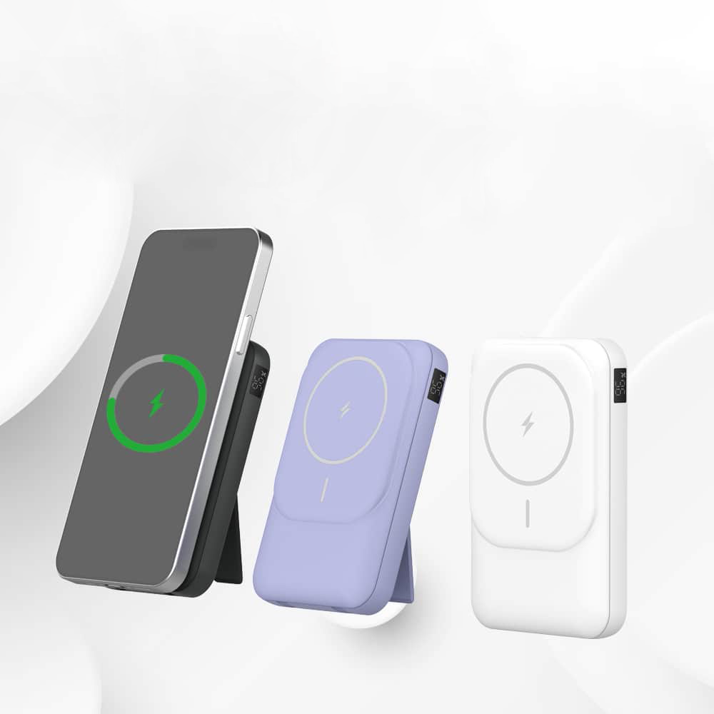 Custom Logo Dual-wire magnetic wireless flash charging power bank | Premium Corporate Gifts and Promotional Gifts