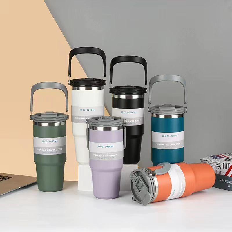 Custom Logo Double Drink Handheld Tumbler Thermos Mug | Premium Corporate Gifts and Promotional Gifts